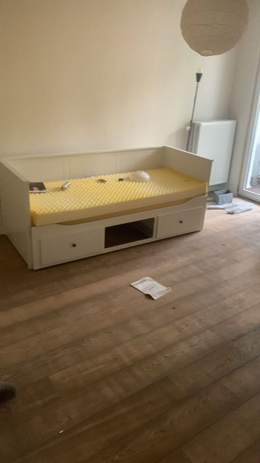 Nieuwe slaapkamer met parket